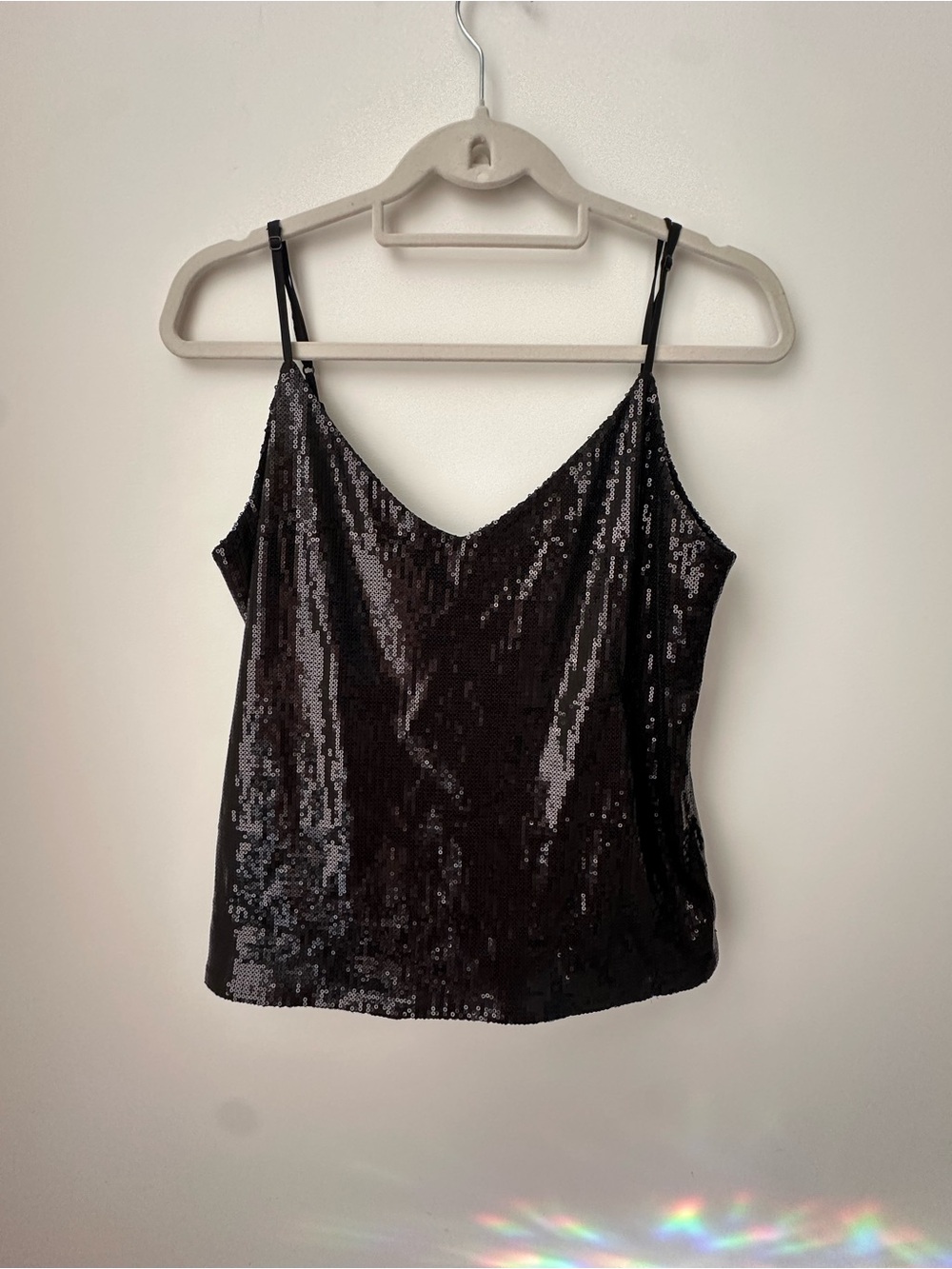 RtA Black Sequin Camisole Tank